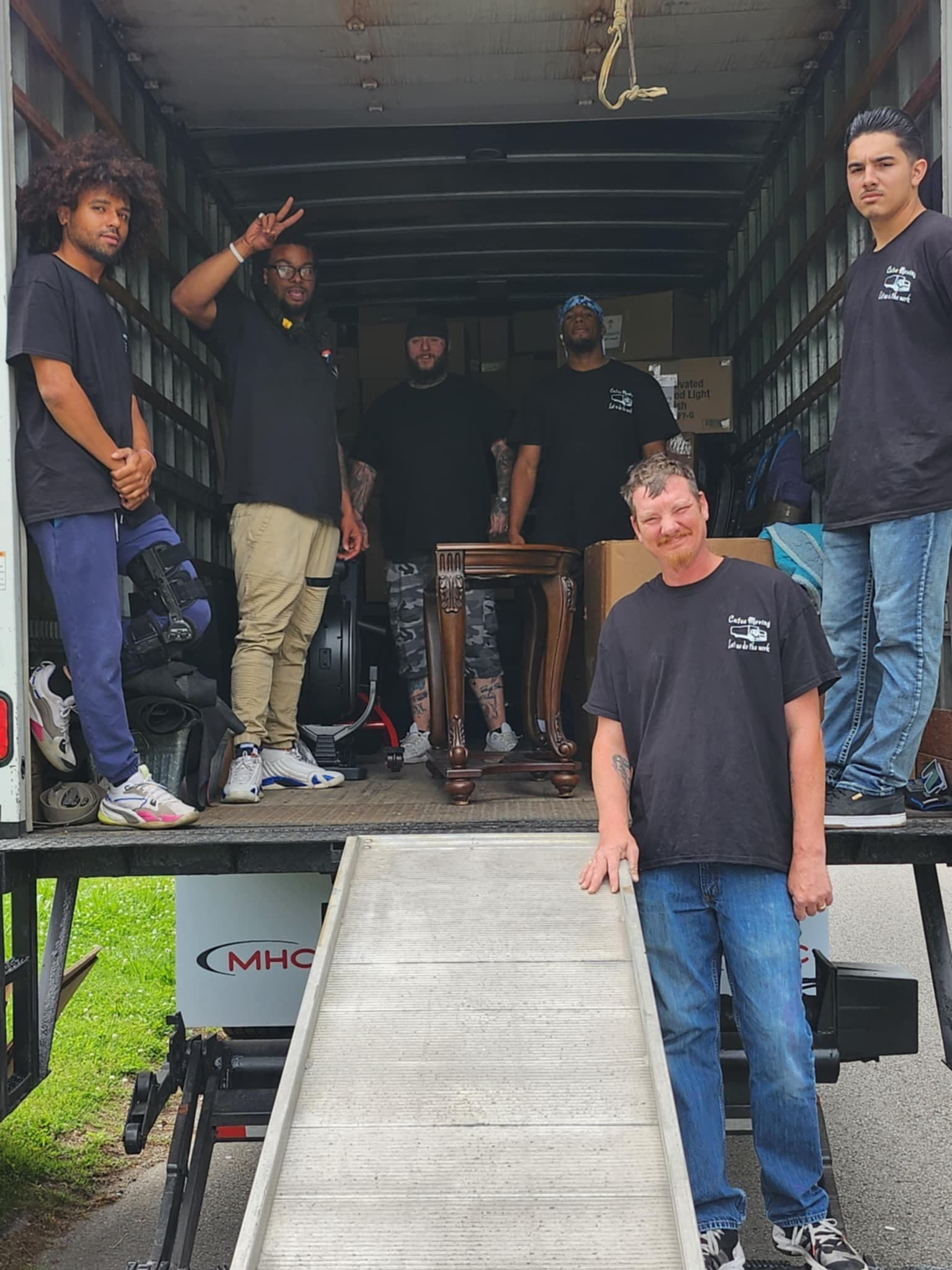 Cates Moving team and truck